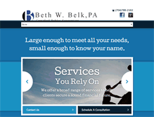 Tablet Screenshot of bethbelkcpa.com